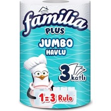 Ertürk Store Familia Kağıt Havlu 1=3 Jumbo 3 Katlı Beyaz 1 Adet