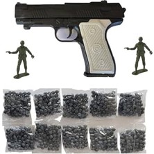 Ertürk Store Oyuncak, M-007 Boncuk Atan Tabanca + 10 Paket Boncuk + 2 Adet Plastik Hedef