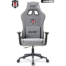 Fanchair x Beşiktaş Goal Gri Kumaş Lisanslı Oyuncu Koltuğu