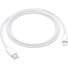 Cepsuar 2 Metre 27W Iphone Uyumlu Hızlı Şarj Kablosu Type-C Lightning Iphone Uyumlu Beyaz