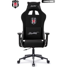 Fanchair x Beşiktaş Goal Siyah Kumaş Lisanslı Oyuncu Koltuğu