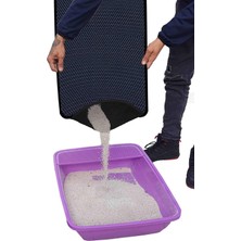 Eryatex Kokusuz Elekli Kedi Kumu Paspası Kedi Tuvaleti Önü Kedi Kumu Paspası 2 Li Set