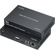 Ertürk Store 1080P Full Hd 60Hz HDMI Kvm Ip Extender, 200 Metre CAT5E/6 HDMI Menzil Genişletici