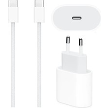 Cepsuar Iphone 15 Iphone 16 Iphone 17 Uyumlu 35W Type-C Hızlı Şarj Aleti Iphone Hızlı Şarj Aleti Ipad Uyumlu Beyaz