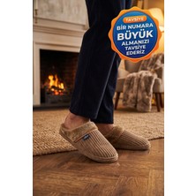 Relaxa Erkek Ev Terliği, Çeyiz Terliği Kışlık Terlik, Ses Yapmaz Yumuşak Hafif Taban