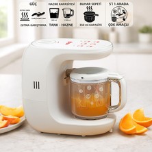 Mioji Baby Mix1 Çok Fonksiyonlu Mikser Bebek Maması Buharlı Pişirici
