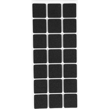 Ertürk Store Furndıy Sandalye ve Koltuk Için Kaymayı Önleyici Pedler 30 mm x 21 Parça | Ahşap Zemin Koruma | Kendinden Yapışkanlı Kaymaz Eva Ped | Mobilya Ayakları Için Kaymaz Pedler (Siyah, Kare)