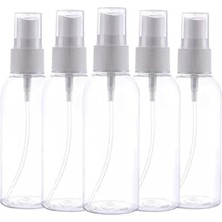 Ertürk Store Sprey Başlıklı 100 ml Boş Pet Şişe, 5 Adet, Sağlam Sert Plastik