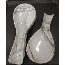 Ertürk Store Kaşıklık; Biodata Desenli Melamin Ocak Yanı, Melamin Kirli Kaşık Altlığı Kepçe, Kaşık Nihalesi 26 x 9 cm