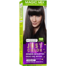 Procsin Magic Mix Color Kıt Parlak ve Canlı 6.1 Koyu Küllü Kumral Kalıcı Saç Boyası Koyu Küllü Kumral Unisex