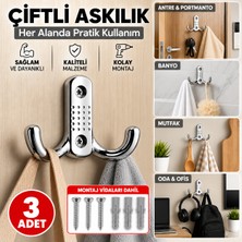 Reis Kulp Portmanto Vestiyer Duvar Dolap Elbise Askısı Noktalı  Krom Metal Mobilya Kapı Askılığı Askılık