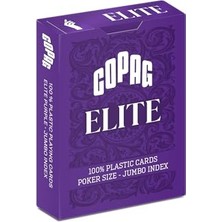 Ertürk Store ELITE%100 Plastik Oyun Kartları, Poker Boyu Jumbo Endeks, Tek Deste, Mor