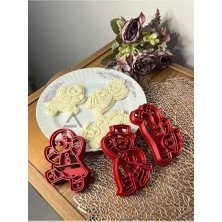 Ertürk Store Dansçı Kurabiye Adamlar (Gingerman) Kurabiye Kalıbı Seti (3'lü)