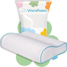 Ertürk Store Küçük Boyun Destekli Ortopedik Yastık Visco Yastık 46X30X10-8 cm