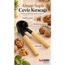 Bymyhand Döküm Metal Ahşap Saplı Ceviz Kıracağı