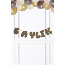 Ertürk Store 6 Aylık Yazılı Kraft Banner Süs