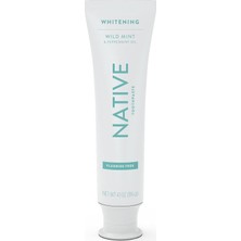 Doğal Türevli Temizleyicilerden ve Dişleri Güvenle Beyazlatan Basit Malzemelerden Yapılan Doğal Diş Macunu, 4,1 Oz, Yabani Nane Yeşili Florürsüz - 1 Sayısı
