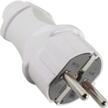Ertürk Store Topraklı Erkek Fiş Beyaz 220 V