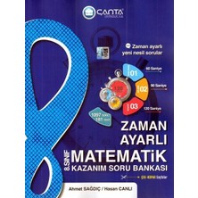 TeknoKapsül Çanta Yayınları 8. Sınıf Matematik Zaman Ayarlı Kazanım Soru Bankası
