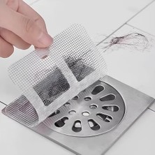 Ertürk Store 10'lu Banyo ve Mutfak Lavabo Gider Filtresi, Saç Kıl Tüy Tıkanma Karşıtı, Dayanıklı Tasarım
