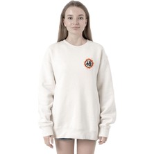 Tshirthane Dragon Ball Z Anime Logo Beyaz Kadın 2ip Sweatshirt P18615S105, S