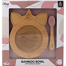 Ertürk Store Unicorn Desenli Organik Bambu Kase Seti, Vakum Tabanlı 1073704