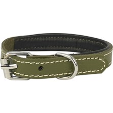 Ertürk Store Rainbow Hakiki Deri Köpek Tasması; Xxs Beden, Yumuşak Iç Deri, Krom Kaplamalı Toka & D-Halka, 13 Farklı Renk Seçenekleri (Yeşil)