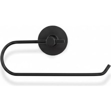 Ertürk Store Mat Siyah Kağıt Havluluk – Duvara Monte Metal Tuvalet Kağıdı, Güçlü Yapışkanlı Duvara Montaj, Kağıt Havlu Askısı 25 cm