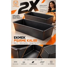 Transformacion Teflon Ekmek Pişirme Kalıbı Evde Ekmek Yapımı Kalıbı 31 CM 2 adet 719575