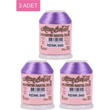 Bin1çeşit 3 Adet Altınbaşak Oya ve Dantel Ipi 20 gr - Royaleks - No: 940