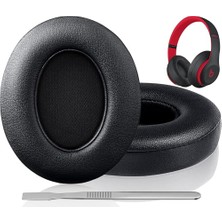 Ertürk Store Beats Studio 3 & Beats Studio 2 (B0500; B0501) Için Beats Studio Yedek Kulak Pedleri 2 Parça Gürültü Yalıtımı Rahat Bellek Köpüğü Kulak Yastıkları (Siyah)
