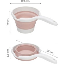 Str Store Katlanabilir Maşrapa, Katlanır Banyo Maşrapası, Akordiyon Koçero (27CMX17CMX4CM)