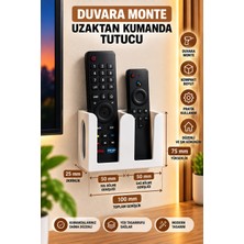 Veriqo 3D Duvara Monte 2'li Uzaktan Kumanda Tutucu Tv Kumandalık Düzenleyici