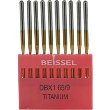 Str Store Dbx1 Sanayi Tipi Düz Makine Ince Dipli Iğne 9/65 Numara Altın Ses Uçlu 10 Adet (1 Paket)