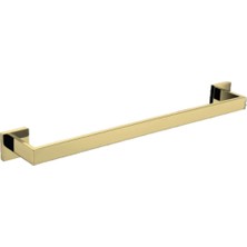 Maison Luré Pirinç Uzun Havluluk Matte Gold Serisi Banyo Askısı