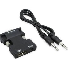 Ertürk Store 9944 Ses Destekli HDMI To VGA Monitör Çevirici Adaptör Uyumlu HDMI Bağlantı Tipi
