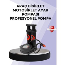 Efnaz Style Basınç Saatli Ayak Pompası Bisiklet ve Araç Uyumlu