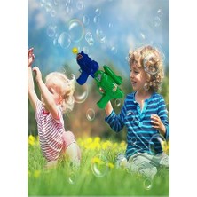 Ertürk Store Köpük ve Su Tabancası Seti; 3+ Yaş, Mavi-Yeşil, Üçlü Likitli Bubble Machine