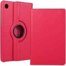 Ertürk Store Lenovo Tab M10 Plus 3. Jenerasyon Tbtb, 128F Uyumlu Pembe Koyu Döner Standlı Kılıf