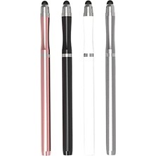 Ertürk Store Telefon, Tablet ve iPad Için Gümüş Disk Uçlu 2’si 1 Arada Dokunmatik Kalem AL3464