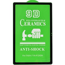 Ertürk Store Samsung Galaxy Tab A7 10.4" T500 ile Uyumlu Seramik Tablet Ekran Koruyucu T505 T507, Siyah
