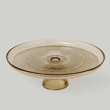 Linens  Clarity Ayaklı Tabak 28X9,5 cm Bronz
