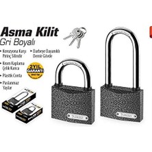 Ertürk Store SGS1321 Asma Ki̇li̇t Gri̇ Boyali, 25 mm