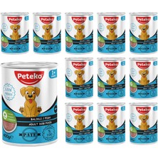 Ertürk Store Yetişkin Köpek Balıklı Pate 400 G x 12 Adet