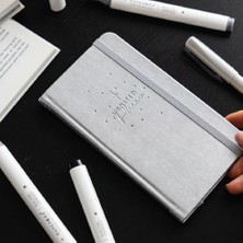Ertürk Store Charmlı Süresiz Haftalık Planlayıcı Cep Ajanda 9X17 cm Metalik Gümüş