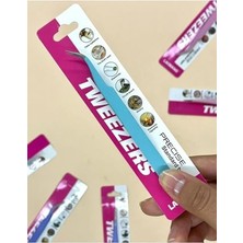 Ertürk Store Mavi Eğri Uçlu Sticker Cımbızı, Çıkartma, Washi Bant ve Bullet Journal Için
