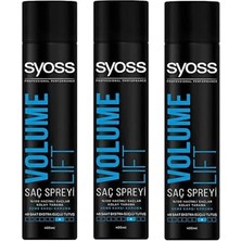 Ertürk Store Volume Lift Saç Spreyi, 400 Ml, 3'lü Set, Tutuş Seviyesi 4