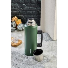 Ertürk Store Kulplu 1,5 L CKR-2085 Yeşil Çelik Termos