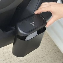 Ertürk Store Oto Araba Çöp Kutusu, Kapaklı Organizer Çöp Kovası, Siyah