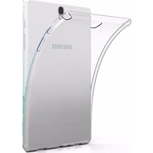 Ertürk Store Samsung Galaxy Tab E 9.6 T560 T563 T565 ile Uyumlu Tablet Hibrit Silikon Kılıf Şeffaf